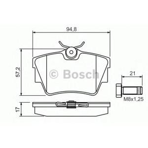накладки BOSCH 0 986 494 040 