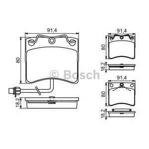 накладки BOSCH 0 986 494 041
