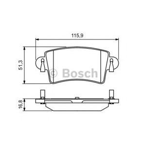 накладки BOSCH 0 986 494 043 