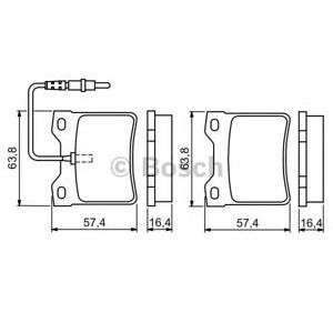 накладки BOSCH 0 986 494 055
