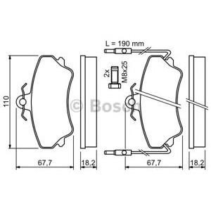 накладки BOSCH 0 986 494 056