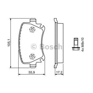 накладки BOSCH 0 986 494 062