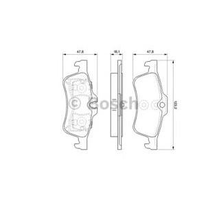накладки BOSCH 0 986 494 063 