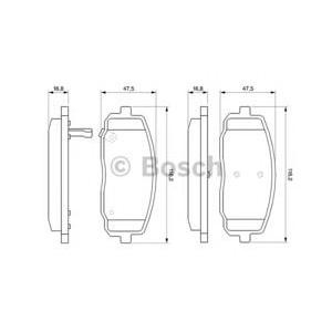 накладки BOSCH 0 986 494 064