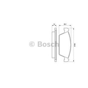 накладки BOSCH 0 986 494 066
