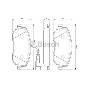 накладки BOSCH 0 986 494 068