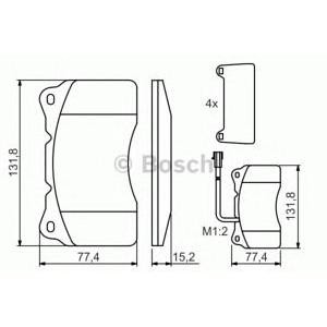 накладки BOSCH 0 986 494 069