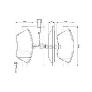 накладки BOSCH 0 986 494 070