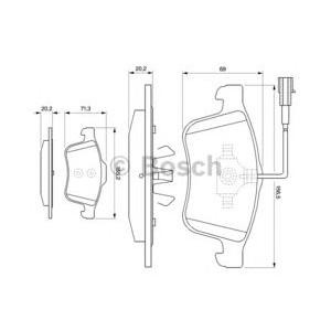 накладки BOSCH 0 986 494 071