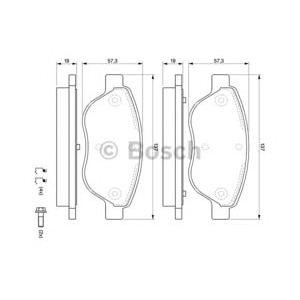 накладки BOSCH 0 986 494 074 