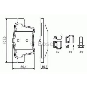 накладки BOSCH 0 986 494 076 