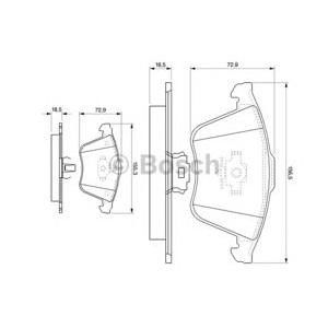 накладки BOSCH 0 986 494 077