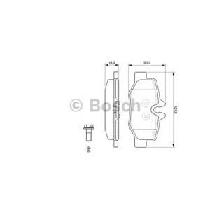 накладки BOSCH 0 986 494 082 