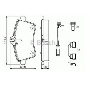 накладки BOSCH 0 986 494 085 
