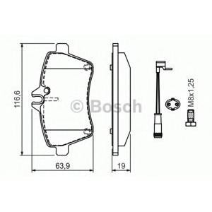 накладки BOSCH 0 986 494 087