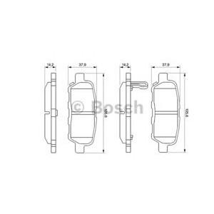 накладки BOSCH 0 986 494 090 