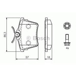 накладки BOSCH 0 986 494 095
