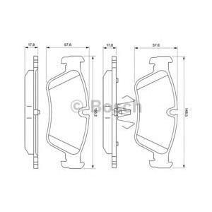 накладки BOSCH 0 986 494 096 