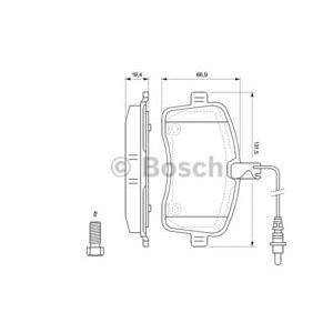 накладки BOSCH 0 986 494 097