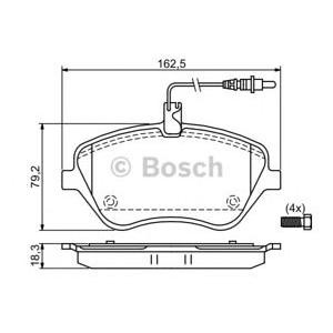 накладки BOSCH 0 986 494 098 