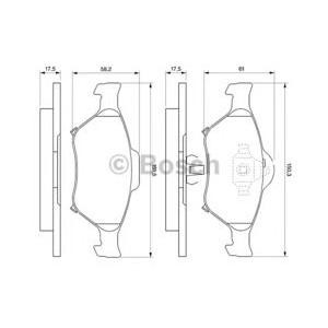 накладки BOSCH 0 986 494 101