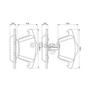 накладки BOSCH 0 986 494 102