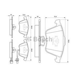 накладки BOSCH 0 986 494 103