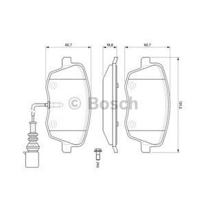 накладки BOSCH 0 986 494 105