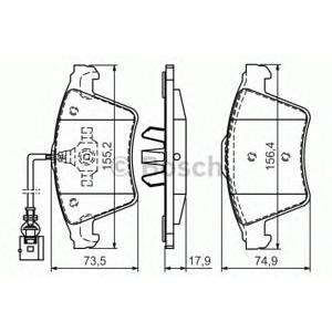 накладки BOSCH 0 986 494 107