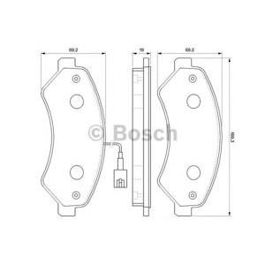 накладки BOSCH 0 986 494 109