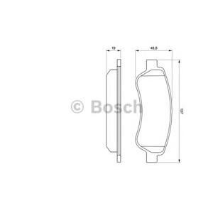 накладки BOSCH 0 986 494 110