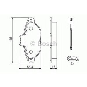 накладки BOSCH 0 986 494 115