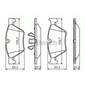 накладки BOSCH 0 986 494 117 