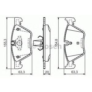 накладки BOSCH 0 986 494 118