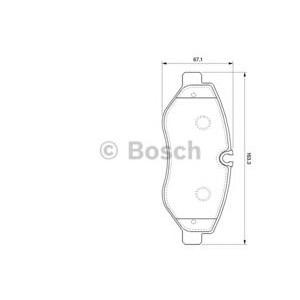 накладки BOSCH 0 986 494 121 