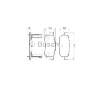 накладки BOSCH 0 986 494 128 