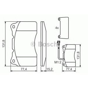 накладки BOSCH 0 986 494 131 
