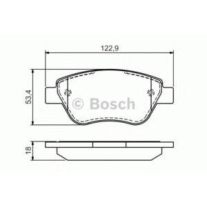 накладки BOSCH 0 986 494 132