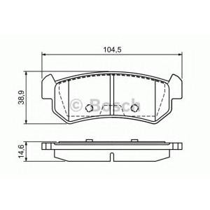 накладки BOSCH 0 986 494 133 
