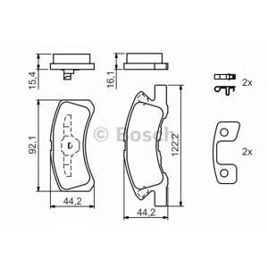 накладки BOSCH 0 986 494 134