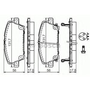 накладки BOSCH 0 986 494 136