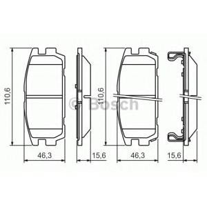 накладки BOSCH 0 986 494 137 