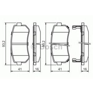 накладки BOSCH 0 986 494 140 