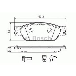 накладки BOSCH 0 986 494 141