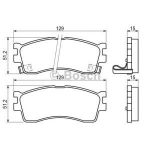 накладки BOSCH 0 986 494 144