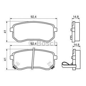 накладки BOSCH 0 986 494 145