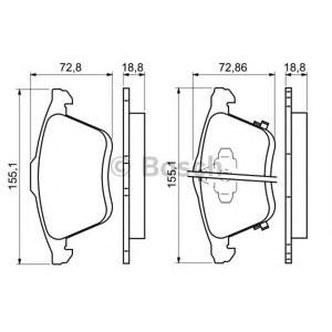 накладки BOSCH 0 986 494 149