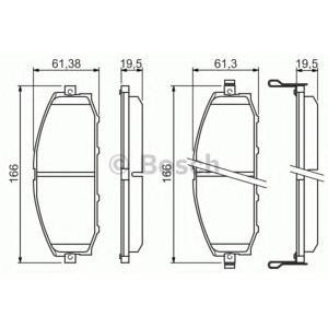 накладки BOSCH 0 986 494 150