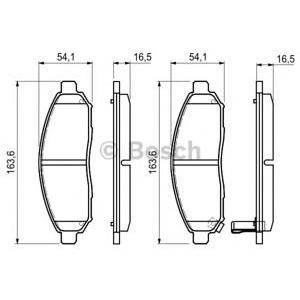 накладки BOSCH 0 986 494 151 