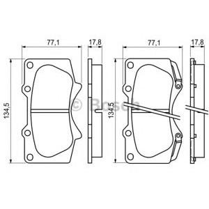накладки BOSCH 0 986 494 153 